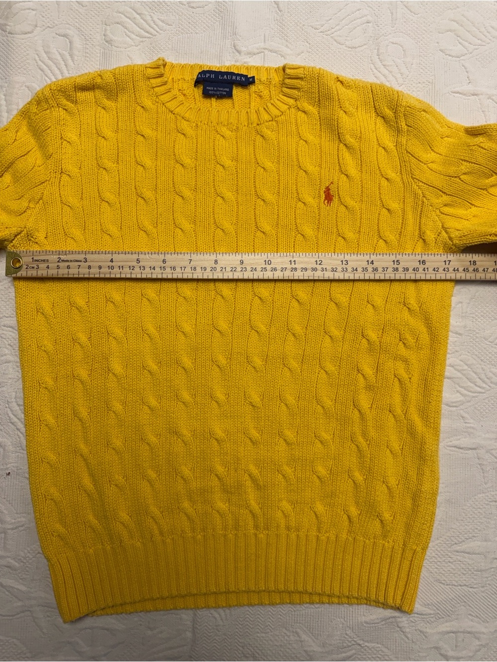 2 Vintage Ralph Lauren Cotton Sweaters M - Picture 5 of 16
